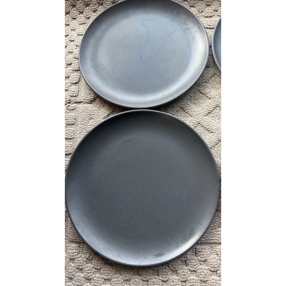 4 Hearth & Hand with Magnolia Gray Speckled Dinner Plates - Picture 3 of 12